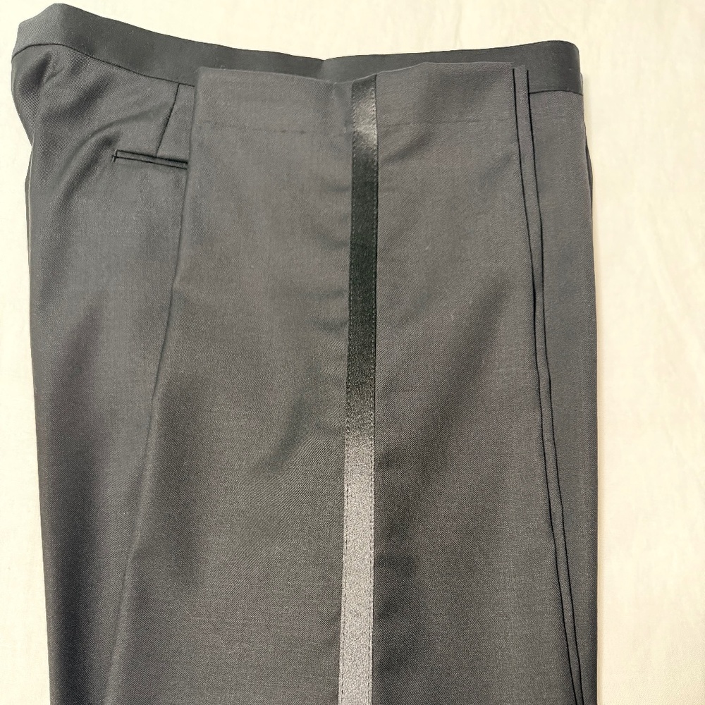 Calvin Klein Tuxedo Pants – Classic Black, Slim Fit